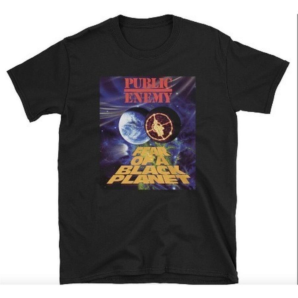 Public Enemy Fear Of A Black Planet T Shirt Album Cover Fan Gift Retro Tee